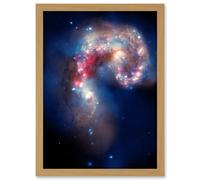 Artery8 Hubble Space Telescope Image Colourful Antennae Galaxies Galactic Spectacle Colliding Pair Mosaic Composite w/ Chandra X-Ray Observatory Artery8 Beige A4