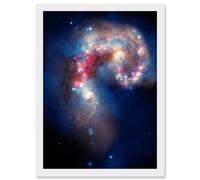 Artery8 Hubble Space Telescope Image Colourful Antennae Galaxies Galactic Spectacle Colliding Pair Mosaic Composite w/ Chandra X-Ray Observatory Artery8 White A4