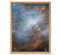 Artery8 Hubble Space Telescope Image Crab Nebula Close-Up Colourful Supernova Remnants Pulsating Energy Radiation Ripples Charged Particles Magnetic Artery8 Beige A4