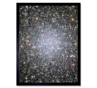 Artery8 Hubble Space Telescope Image Globular Cluster 47 Tucanae 3000 Bright White Dwarf Exodus From The Stellar Group Core In Milky Way Art Print Artery8 Black W12" x H16"