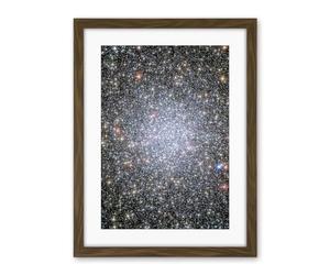 Artery8 Hubble Space Telescope Image Globular Cluster 47 Tucanae 3000 Bright White Dwarf Exodus From The Stellar Group Core In Milky Way Artwork Framed Wall Art Print 18X24 Inch