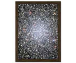 Artery8 Hubble Space Telescope Image Globular Cluster 47 Tucanae 3000 Bright White Dwarf Exodus From The Stellar Group Core In Milky Way Artwork Framed A3 Wall Art Print