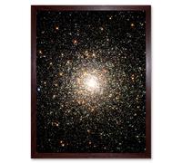 Artery8 Hubble Space Telescope Image Globular Cluster M80 Ancient Star Swarm In The Milky Way Galaxy Blue Stragglers Observed Using WFPC2 Art Print Artery8 Brown A4