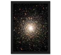 Artery8 Hubble Space Telescope Image Globular Cluster M80 Ancient Star Swarm In The Milky Way Galaxy Blue Stragglers Observed Using WFPC2 Art Print Artery8 Black A4