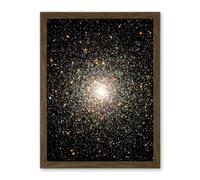 Artery8 Hubble Space Telescope Image Globular Cluster M80 Ancient Star Swarm In The Milky Way Galaxy Blue Stragglers Observed Using WFPC2 Artwork Framed Wall Art Print 18X24 Inch