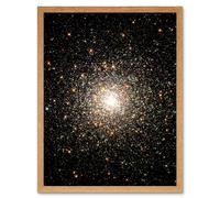 Artery8 Hubble Space Telescope Image Globular Cluster M80 Ancient Star Swarm In The Milky Way Galaxy Blue Stragglers Observed Using WFPC2 Art Print Artery8 Beige A4