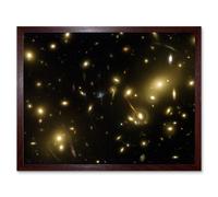 Artery8 Hubble Space Telescope Image Gravity Galaxy Cluster Abell 2218 Giant Cosmic Magnifying Glass View Distant Galaxies Caused By Gravitational Artery8 Brown A4