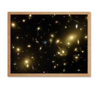 Artery8 Hubble Space Telescope Image Gravity Galaxy Cluster Abell 2218 Giant Cosmic Magnifying Glass View Distant Galaxies Caused By Gravitational Artery8 Beige W12" x H16"