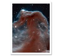 Artery8 Hubble Space Telescope Image Horsehead Nebula In Orion Constellation Star Birthing Ethereal Formation Rising From Interstellar Clouds Art Artery8 White A4