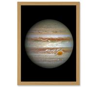 Artery8 Hubble Space Telescope Image Jupiter WFC3/UVIS Largest Planet In Our Solar System Great Red Spot View Anticyclone & Colourful Atmosphere Artery8 Beige A4