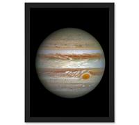 Artery8 Hubble Space Telescope Image Jupiter WFC3/UVIS Largest Planet In Our Solar System Great Red Spot View Anticyclone & Colourful Atmosphere Artery8 Black W12" x H16"