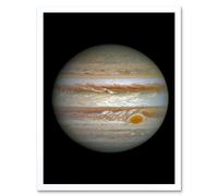 Artery8 Hubble Space Telescope Image Jupiter WFC3/UVIS Largest Planet In Our Solar System Great Red Spot View Anticyclone & Colourful Atmosphere Artery8 White A4