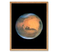 Artery8 Hubble Space Telescope Image Mars Near Opposition 1995-2005: 2001 Regional Dust Storm On Red Planet At Its Closest Approach To Earth Art Artery8 Beige A4