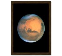 Artery8 Hubble Space Telescope Image Mars Near Opposition 1995-2005: 2001 Regional Dust Storm On Red Planet At Its Closest Approach To Earth Art Artery8 Brown W12" x H16"