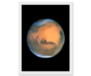 Artery8 Hubble Space Telescope Image Mars Near Opposition 1995-2005: 2001 Regional Dust Storm On Red Planet At Its Closest Approach To Earth Artwork Framed A3 Wall Art Print
