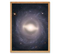 Artery8 Hubble Space Telescope Image NGC 1015 Supernova Barred Spiral Galaxy w/ Symmetrical Arms A Black Hole & Star Forming Region Bright Central Artery8 Beige W12" x H16"