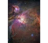 Artery8 Hubble Space Telescope Image Orion Nebula Dramatic Star Formation Gas Dust Cavity Central Trapezium Region Red Blue Cosmic Landscape Art Print Canvas Premium Wall Decor Poster Mural