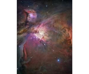 Artery8 Hubble Space Telescope Image Orion Nebula Dramatic Star Formation Gas Dust Cavity Central Trapezium Region Red Blue Cosmic Landscape Art Print Canvas Premium Wall Decor Poster Mural