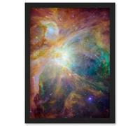 Artery8 Hubble Space Telescope Image Orion Nebula Spitzer Observatory Colourful Cosmic Masterpiece Dust Infant Stars Ultraviolet Light Stellar Winds Artery8 Black W12" x H16"