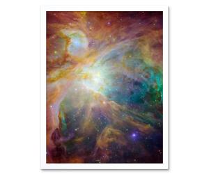 Artery8 Hubble Space Telescope Image Orion Nebula Spitzer Observatory Colourful Cosmic Masterpiece Dust Infant Stars Ultraviolet Light Stellar Winds Artery8 White A4