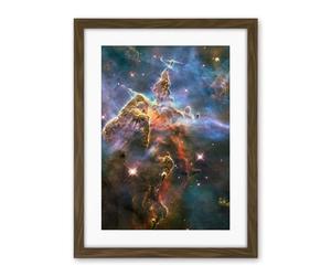 Artery8 Hubble Space Telescope Image Pillar And Jets HH 901/902 Colourful Carina Nebula View The Largest Star Birth Region In The Milky Way Artwork Framed Wall Art Print 18X24 Inch