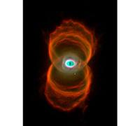 Artery8 Hubble Space Telescope Image Planetary Nebula Mycn18 Hourglass Pattern Of Stellar Matter Ejection Around A Dying Star Large Wall Art Poster Print Thick Paper 18X24 Inch