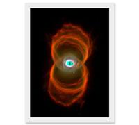 Artery8 Hubble Space Telescope Image Planetary Nebula Mycn18 Hourglass Pattern Of Stellar Matter Ejection Around A Dying Star Artwork Framed A3 Wall Art Print