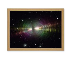 Artery8 Hubble Space Telescope Image Rainbow Image Of The Egg Nebula Light Ripples Reflecting On The Dying Star's Dust Shells Artwork Framed A3 Wall Art Print