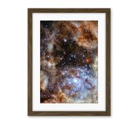 Artery8 Hubble Space Telescope Image Star Cluster R136 Spectroscopic Study Of The Central Region Of Tarantula Nebula In The Large Magellanic Cloud Artwork Framed Wall Art Print 18X24 Inch