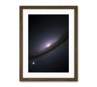 Artery8 Hubble Space Telescope Image Supernova 1994D In Lenticular Galaxy NGC 4526 Star Explosions And Supermassive Black Hole In Disc Center Artwork Framed Wall Art Print 18X24 Inch