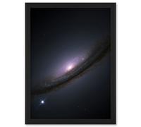 Artery8 Hubble Space Telescope Image Supernova 1994D In Lenticular Galaxy NGC 4526 Star Explosions & Supermassive Black Hole In Disc Center Art Print Artery8 Black A4