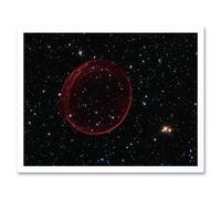 Artery8 Hubble Space Telescope Image Supernova Bubble SNR 0509 Holiday Ornament Red Sphere Of Gas Caused By A Stellar Explosion In The Large Artery8 White A4