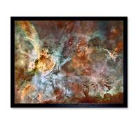 Artery8 Hubble Space Telescope Image The Carina Nebula Colourful Central Starbirth Region Death Creating Celestial Dust Clouds Gas Wind Ultraviolet Artery8 Black A4