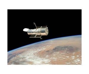 Artery8 Hubble Space Telescope Image The Hubble's Final Release Over Earth By Space Shuttle Atlantis Crew In 2009 Servicing Mission 4 Large Wall Art Poster Print Thick Paper 18X24 Inch