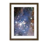 Artery8 Hubble Space Telescope Image Trumpler 14 Large Luminous Blue Stellar Cluster In Milky Way Starbirth Region With Small Dark Knot Gas Laced With Dust Artwork Framed Wall Art Print 18X24 Inch