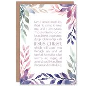 Artery8 I am a Sinner Charles Spurgeon Quote Violet Religious Birthday Card in Purple Artery8 Purple
