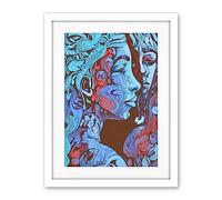 Artery8 I am My Mother Modern Folk Art Illustration Artwork Framed Wall Art Print 18X24 Inch