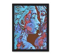 Artery8 I am My Mother Modern Folk Art Illustration Artwork Framed Wall Art Print 18X24 Inch