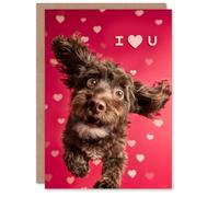 Artery8 I Heart You Cute Fun Cockapoo Photo Dog Lover Valentine's Day Card