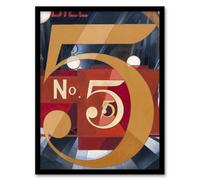 Artery8 I Saw The Figure 5 In Gold Charles Demuth Framed Wall Art Print 12X16"