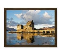 Iliff Eilean Donan Castle Kyle Lochalsh Scotland Photo Artwork Framed Wall Art Print A4 Artery8 Brown One Size
