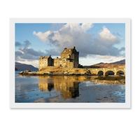 Iliff Eilean Donan Castle Kyle Lochalsh Scotland Photo Artwork Framed Wall Art Print A4 Artery8 White One Size