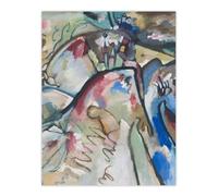 Artery8 Improvisation 21A Abstract Landscape Kandinsky Wall Art Poster Print | Size: W18" x H24" Artery8 Multicolor W18" x H24"