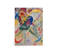 Artery8 Improvisation 35 Colourful Abstract Kandinsky Canvas Wall Art Print | Size: W12" x H16" Artery8 Multicolor W12" x H16"