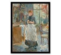 Artery8 In the Dining Room Oil Painting Morisot Framed Wall Art Print | Size: A4 Artery8 Multicolor A4