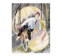 Artery8 In Vaudeville The Bicycle Rider Demuth Wall Art Poster Print | Size: W24" x H32" Artery8 Multicolor W24" x H32"