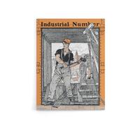 Artery8 Industrial Number Worker Canvas Wall Art Print Vintage : Artwork by Edward Penfield 24x32 Vibrant garden scene radiating sunlight and life, loved by admirers of classic European art