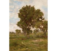 Artery8 Inness The Elm Tree C1880 Painting Art Print Canvas Premium Wall Decor Poster Mural
