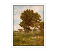 Artery8 Inness The Elm Tree C1880 Painting Artwork Framed Wall Art Print 18X24 Inch