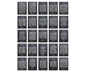 Artery8 Inspirational Bible Verse Postcard Sized Collage Kit - Set of 50 Scripture Cards, A6 Sized Christian Encouragement Cards for Gifting, Journaling, Framing & Crafting